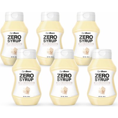 GymBeam Zero Sirup bílá čokoláda 6 x 350 ml – Hledejceny.cz