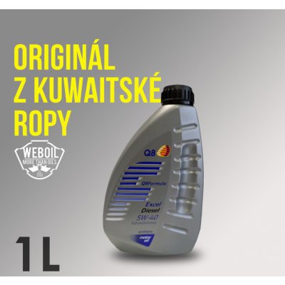 Q8 Oils Formula Excel 5W-40 1 l – Zboží Mobilmania
