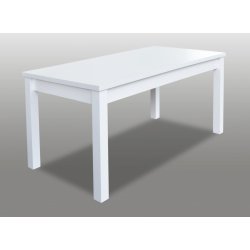 Roberto Rozkládací jídelní stůl S18-L 90 x 160 x 200 cm, Bílá, Bílá