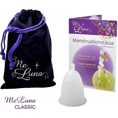 Me Luna menstruační kalíšek S s kuličkou čirá – Zboží Dáma