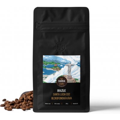 Darka Brazílie Santa Lucia CO2 bezkofeinová zrnková 1 kg – Hledejceny.cz