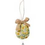 Ib Laursen Závěsná velikonoční dekorace Eggs A, béžová barva, textil – Zboží Mobilmania