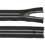 WICO Spirálový zip no.3 nerozepínací 20cm černý s reflexním proužkem color: 732 černá – Hledejceny.cz