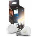 Philips Hue LED White Bluetooth žárovka E14 kapka set 2ks 8719514356771 2x5,7W 2x470lm 2700K P45 IP20 – Hledejceny.cz