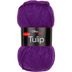 Pletací / háčkovací příze Vlna-Hep TULIP 41100 ostře fialová, jednobarevná, antipillingová, 100g/170m