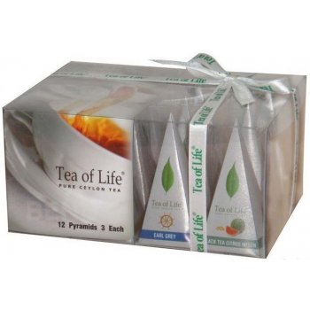 Tea of Life Kolekce Pyramid černých čajů v pyramidových sáčcích 12 x 2 g