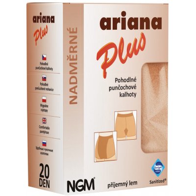 NGM ARIANA PLUS A nadměrné punčochové kalhoty s malým klínkem 9999 černá – Hledejceny.cz