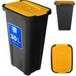 Kadax ODPADKOVÝ KOŠ NÁDOBA NA TŘÍDĚNÝ ODPAD 30 L KYBLÍK POPELNICE S VÍKEM – Zbozi.Blesk.cz