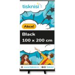 Rollup stojan BLACK 100 x 200 cm bez tisku – Zboží Živě