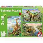 Schmidt Dinosauří dobrodružství 3 x 48 dílků – Zboží Mobilmania