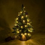 Nexos 65866 Vánoční stromek s osvětlením 60 cm 30 LED – Zboží Dáma