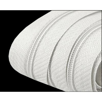 Stoklasa Nekonečný zip spirálový POL 050716/101 bílý, šířka 3 mm (v metráži) – Zboží Dáma