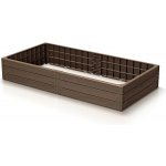 Vyvýšený záhon Prosperplast BASE WOODY hnědý 149,2 cm – Zboží Dáma