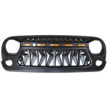 Mřížka, Černá, X-serie, LED, Jeep Wrangler JK | Zboží Auto