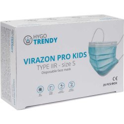 Hydrotrendy rouška VIRAZON PRO KIDS, dětská, modrá, 25 ks