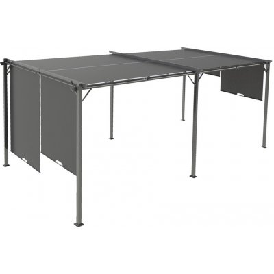 Garden Point pergola Sevilla 3x6 m s moskytiérou Antracitová – Zboží Mobilmania