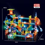 Alltoys Kuličkodráha magnetická se světlem 110 ks – Zboží Živě