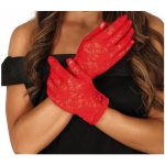 Krajkované rukavice krátké červené – Hledejceny.cz