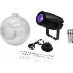 Eurolite LED Disco koule, sada s hnacím motorkem, s LED osvětlením 30 cm