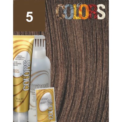 Colors Keratin Complex barva set 5 světlá hnědá – Zboží Dáma