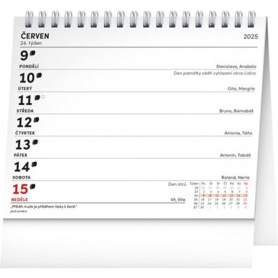 Plánovací Slunečnice s citáty stolní 2025 – Sleviste.cz