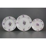 Bohemia Porcelán 1987 Rokoko Fialky 36 ks – Zboží Dáma
