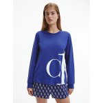 Calvin Klein Monogram tričko na spaní QS6573E C8Q tmavě modrá – Zboží Mobilmania