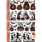 Anděl Přerov s.r.o Okenní fólie s glitry Halloween 59x21 cm – Zboží Dáma