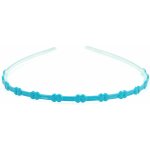 Úzká čelenka do vlasů modrá – Zboží Dáma