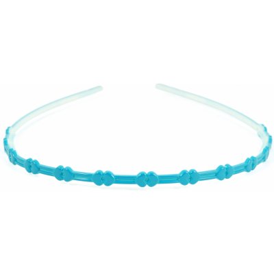 Úzká čelenka do vlasů modrá – Zboží Dáma