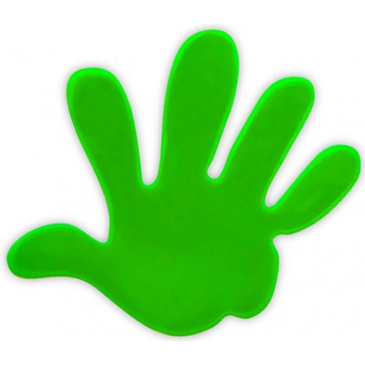 Reflexní samolepka ruka zelená balení 5 ks – Hledejceny.cz