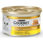 Gourmet Gold Cat Savoury Cake kuře mrkev 85 g – Hledejceny.cz