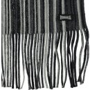 Lonsdale College 2 Scarf Black Stripe