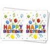 Ubrusy Procos Plastový ubrus Happy Birthday 120x180 cm