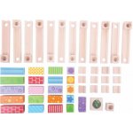 Bigjigs Toys Dřevěná kuličková dráha barevná BJ786 – Zboží Živě