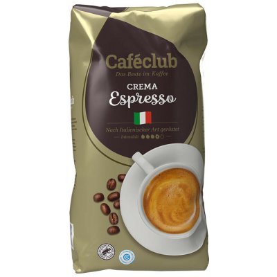 Cafeclub Káva míchaná Crema Espresso zrnková 1 kg – Hledejceny.cz