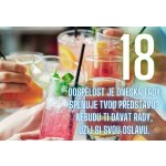 Vtipné přání k narozeninám - 18 let – Zboží Dáma