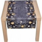 Forbyt Vánoční ubrus Jehličí a baňky CYH5918C 40x140 cm – Sleviste.cz