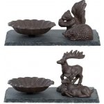 Esschert Design Pítko/koupel pro ptáčky Lesní zvěř 20 x 12 cm litina – Hledejceny.cz