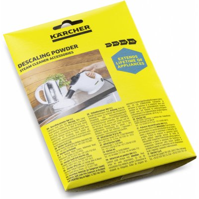 Kärcher RM odvápňovací prášek k rychlému a účinnému odvápnění parních čističů 6 x 17 g – Zboží Dáma