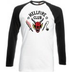 Pánské tričko Stranger Things Hellfire Club dlouhý rukáv černý – Zboží Dáma