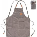 ORION Canvas gril Zástěra kuchyňská šedá PES/bavlna – Sleviste.cz