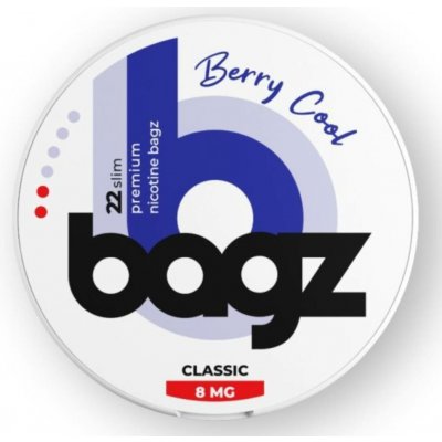 Bagz BERRY COOL Chladivé bobule 8 mg 22 sáčků – Sleviste.cz