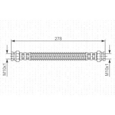 BOSCH 1 987 476 850 Brzdová hadice (1987476850) – Zboží Mobilmania