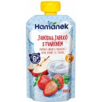Hamánek kapsička Jahoda jablko s tvarohem 100 g – Zboží Dáma