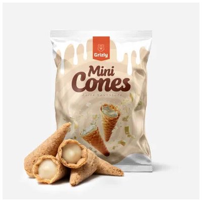 Grizly Mini kornoutky s bílou čokoládou 150 g – Hledejceny.cz