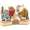 Vánoční dekorace Small Foot vánoční doplněk KerstdorpWood 30 cm přírodní