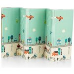 Petite&Mars Oboustranná skládací hrací podložka Campy Elephant&City – Zboží Dáma