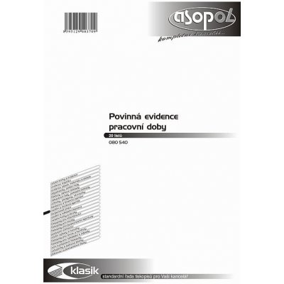 Asopol 080540 Povinná evidence pracovní doby – Zboží Živě