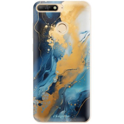 iSaprio - Blue Gold Marble - Huawei Y6 Prime 2018 – Zbozi.Blesk.cz